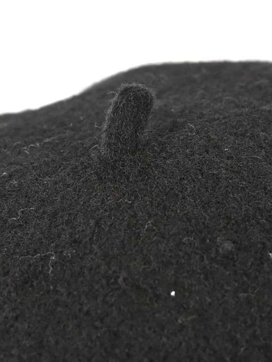 Chanel Black Hat Beret Small Good main image 7